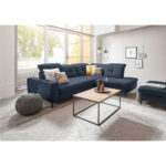 HOEKSTOELENSET, donkerblauw chenille thumbnail 2