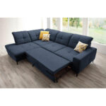 HOEKSTOELENSET, donkerblauw chenille thumbnail 5
