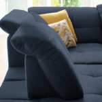 HOEKSTOELENSET, donkerblauw chenille thumbnail 7