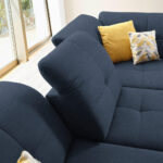 HOEKSTOELENSET, donkerblauw chenille thumbnail 3