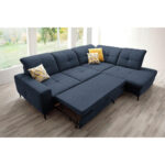 HOEKSTOELENSET, donkerblauw chenille thumbnail 7