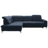 HOEKSTOELENSET, donkerblauw chenille