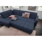 HOEKSTOELSET, donkerblauwe stof thumbnail 5