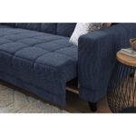 HOEKSTOELSET, donkerblauwe stof thumbnail 6