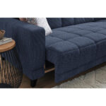 HOEKSTOELSET, donkerblauwe stof thumbnail 4