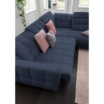 HOEKSTOELSET, donkerblauwe stof thumbnail 5