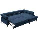 HOEKSTOELENSET, donkerblauw chenille thumbnail 4
