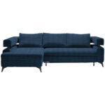 HOEKSTOELENSET, donkerblauw chenille thumbnail 1