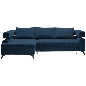HOEKSTOELENSET, donkerblauw chenille
