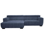HOEKSTOELSET, donkerblauwe stof thumbnail 1