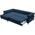 HOEKSTOELENSET, donkerblauw chenille thumbnail 4