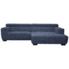 HOEKSTOELSET, donkerblauwe stof