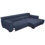 HOEKSTOELSET, donkerblauwe stof thumbnail 6