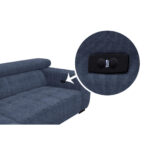 HOEKSTOELSET, donkerblauwe stof thumbnail 5