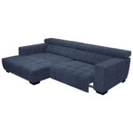 HOEKSTOELSET, donkerblauwe stof thumbnail 6
