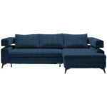 HOEKSTOELENSET, donkerblauw chenille thumbnail 1