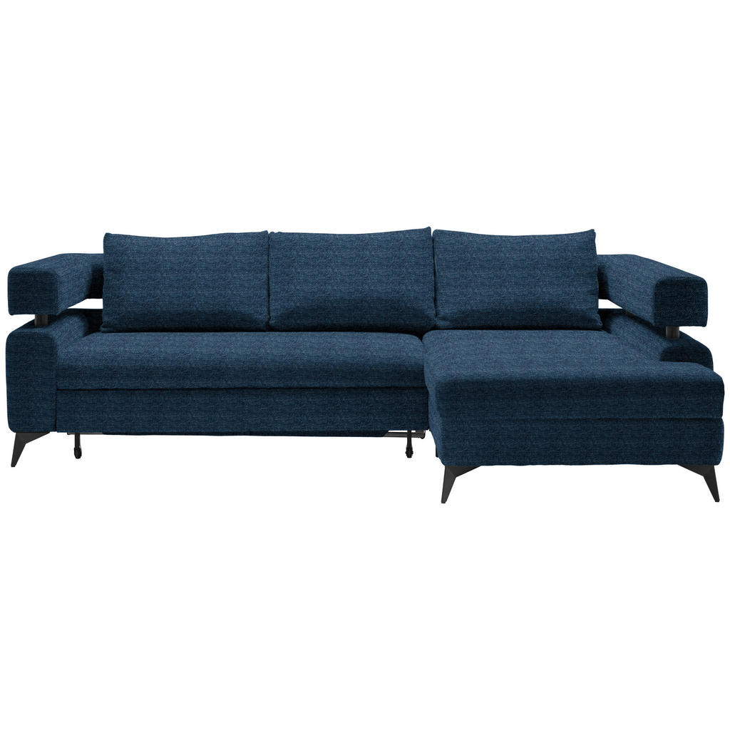 HOEKSTOELENSET, donkerblauw chenille