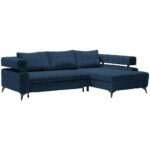 HOEKSTOELENSET, donkerblauw chenille thumbnail 3