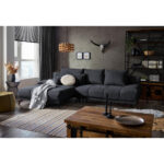 HOEKSTOELENSET, donkerblauw chenille thumbnail 2