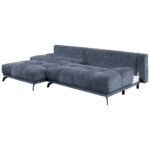 HOEKSTOELENSET, donkerblauw chenille thumbnail 3