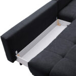 HOEKSTOELENSET, donkerblauw chenille thumbnail 6