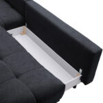 HOEKSTOELENSET, donkerblauw chenille thumbnail 5