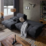 HOEKSTOELENSET, donkerblauw chenille thumbnail 7