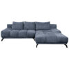 HOEKSTOELENSET, donkerblauw chenille