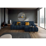HOEKSTOELSET, donkerblauwe stof thumbnail 2
