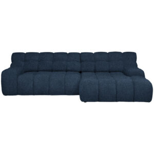 HOEKSTOELSET, donkerblauwe stof
