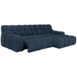 HOEKSTOELSET, donkerblauwe stof thumbnail 6