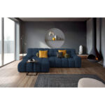 HOEKSTOELSET, donkerblauwe stof thumbnail 2