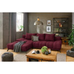 HOEKSTOELENSET, donkerrode chenille thumbnail 2
