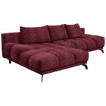 HOEKSTOELENSET, donkerrode chenille thumbnail 6