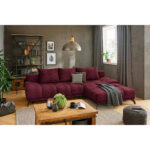 HOEKSTOELENSET, donkerrode chenille thumbnail 2