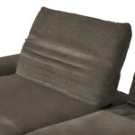 HOEKSTOELSET, donkerbruin pluchemateriaal thumbnail 7