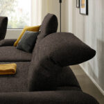 HOEKZITSET, bouclé donkerbruin thumbnail 5