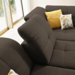 HOEKSTOELENSET, donkerbruin chenille thumbnail 7