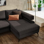 HOEKSTOELENSET, donkerbruin chenille thumbnail 5