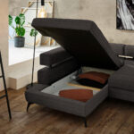 HOEKSTOELENSET, donkerbruin chenille thumbnail 6