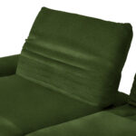 HOEKZITSET, pluche materiaal donkergroen thumbnail 4