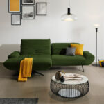 HOEKZITSET, pluche materiaal donkergroen thumbnail 2