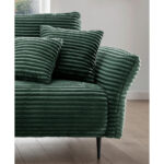 HOEKZITSET, geribbeld fluweel donkergroen thumbnail 5