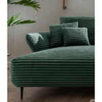 HOEKZITSET, geribbeld fluweel donkergroen thumbnail 6