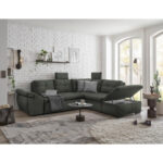 HOEKSTOELENSET, donkergroen microvelours thumbnail 3
