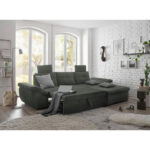 HOEKSTOELENSET, donkergroen microvelours thumbnail 4