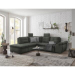 HOEKSTOELENSET, donkergroen microvelours thumbnail 2