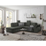 HOEKSTOELENSET, donkergroen microvelours thumbnail 5