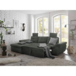 HOEKSTOELENSET, donkergroen microvelours thumbnail 4