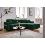 HOEKZITSET, geribbeld fluweel donkergroen thumbnail 2